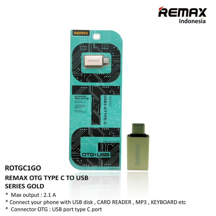 REMAX RA-OTG1 ADAPTER OTG TYPE C TO USB 3.0