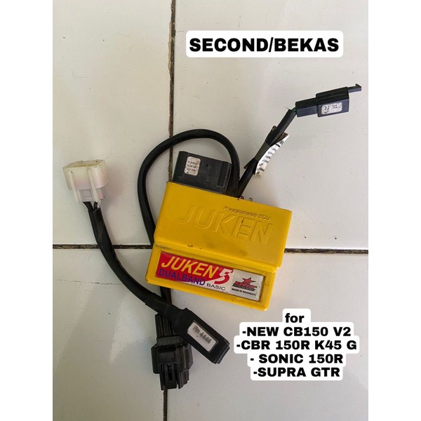 ecu juken 5 sudah + kabel Bluetooth second/bekas new cb150r v2/cbr150k45G/sonic150r/supraGTR 100% no