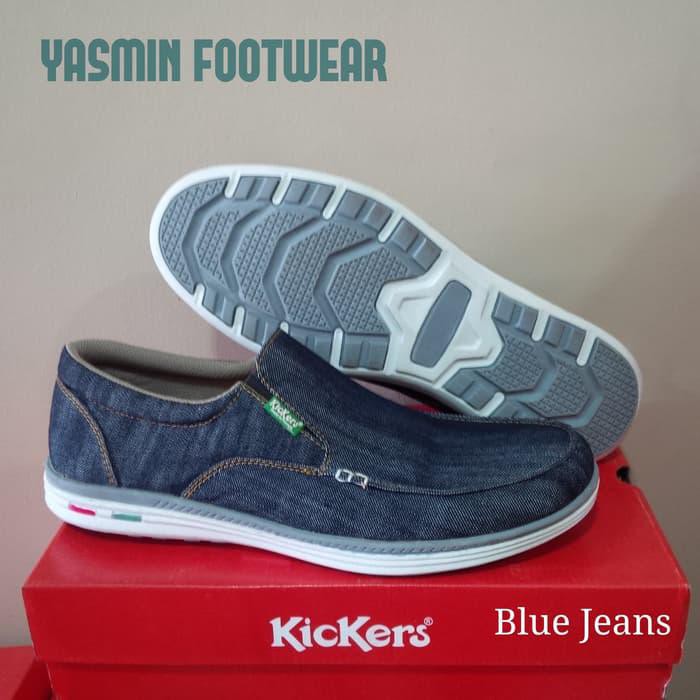 SEPATU PRIA SEPATU PRIA TANPA TALI KICKERS PREMIUM SANTAI CASUAL SLIP ON.
