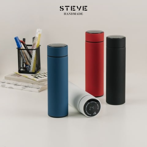 Botol minum stainless Pengukur suhu digital termos vacuum tumbler travel mug  TM0331