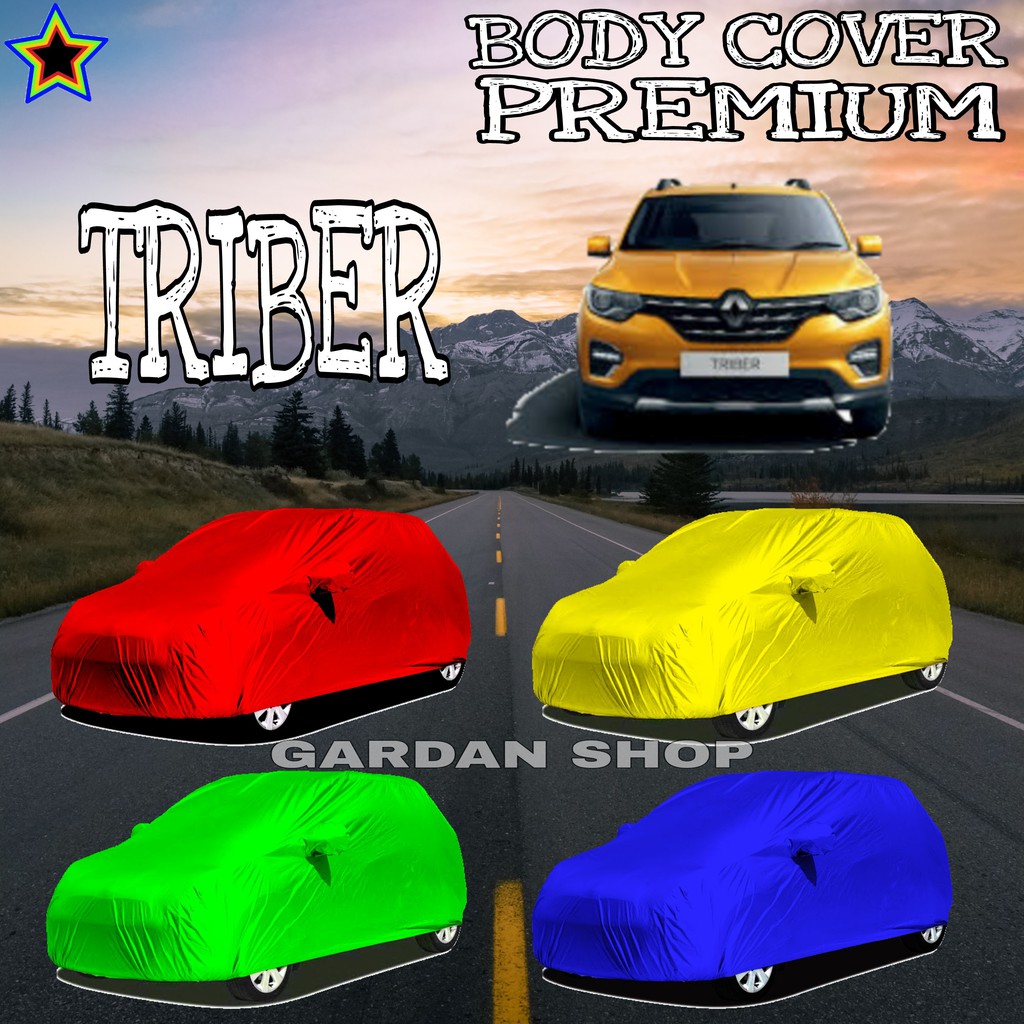 Sarung Mobil TRIBER Polos WARNA Body Cover Triber PREMIUM