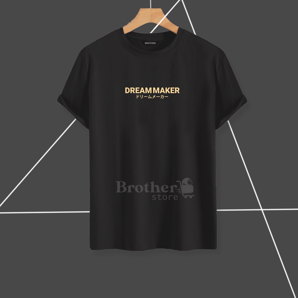 BROTHER STORE - Kaos Distro Pria - KAOS COWOK CEWEK - Kaos Kata Kata - Articel 7DMC TEXT GOLD Premium