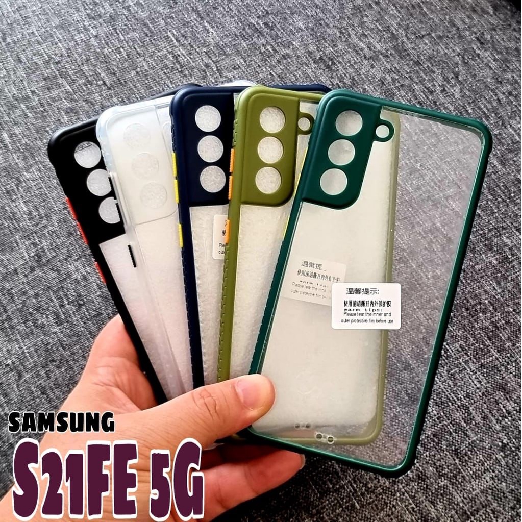 MIQILIN Case Samsung S21 FE S22 Plus Ultra S22+ Hard Case Bumper Warna TPU Protector Camera