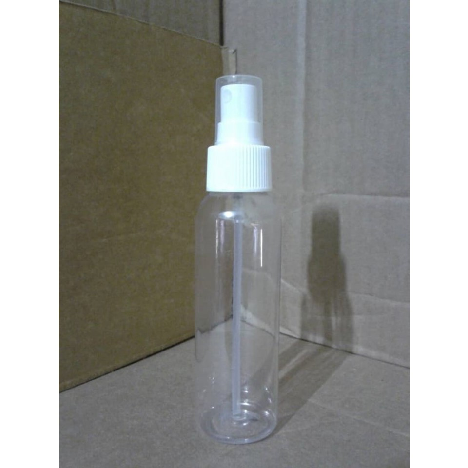 Botol Spray PET 100ml - Bening Transparan - Set Isi 10pcs