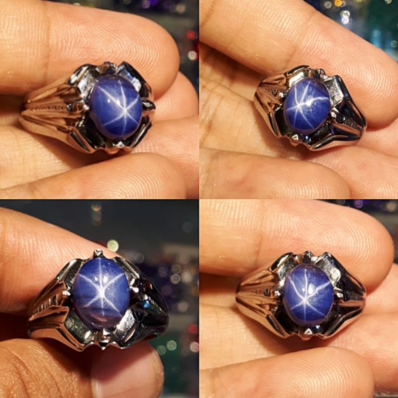 CICIN PRIA CICIN MEWAH BLUE STAR RING STENLIS