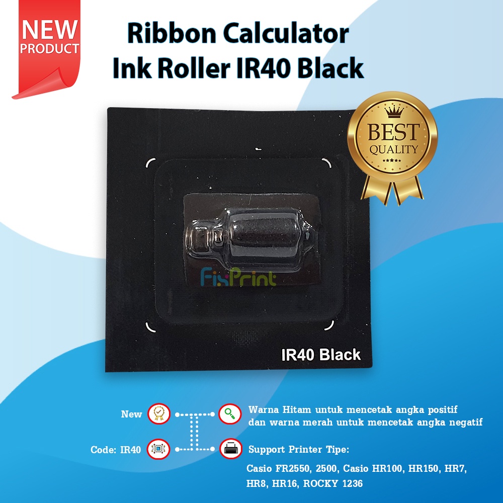 Ribbon Calculator Ink Roller IR40 Black Tinta Kalkulator IR-40 For K-Sio HR100 HR150 FR-2550 CX5510 ERC100