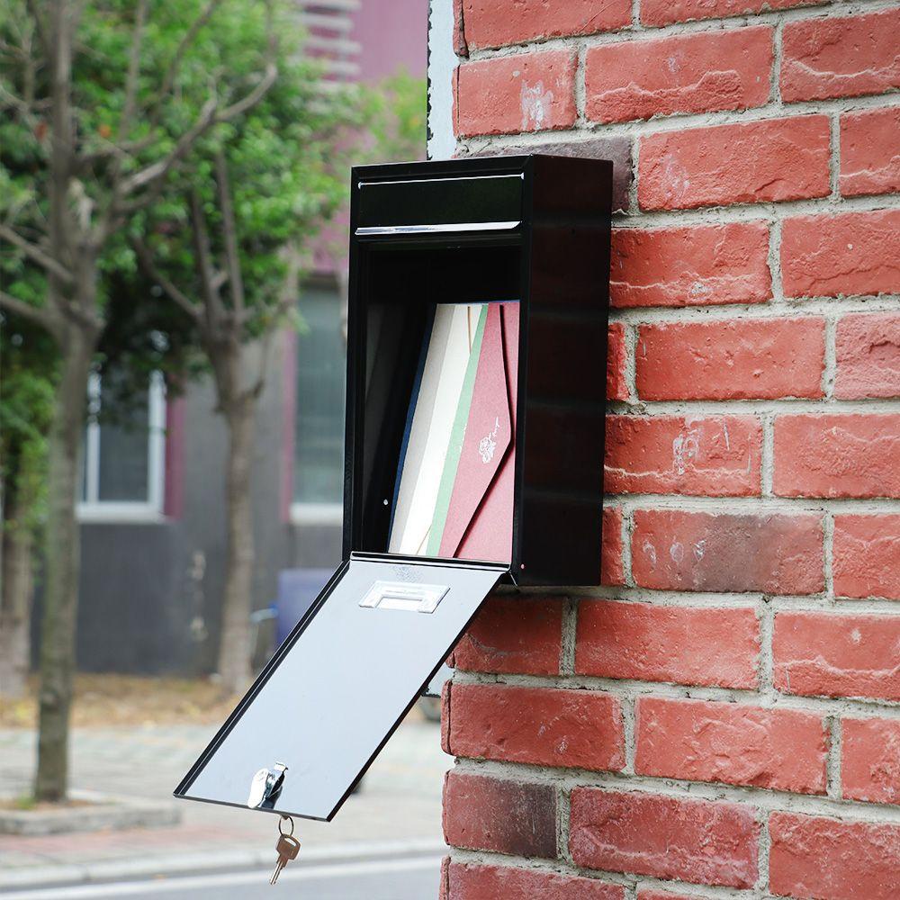 Preva Wall Mounted Post Box Villa Large Dengan Kunci Dapat Dikunci Luar Letter Postbox