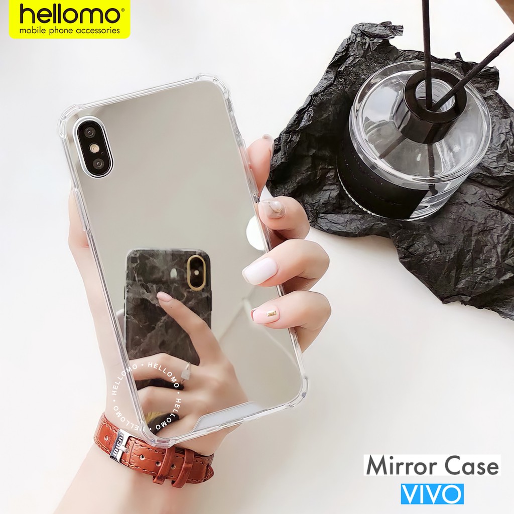 Anti Crack Casing HP Mirror Kaca Vivo / Anticrack Case Cermin Vivo