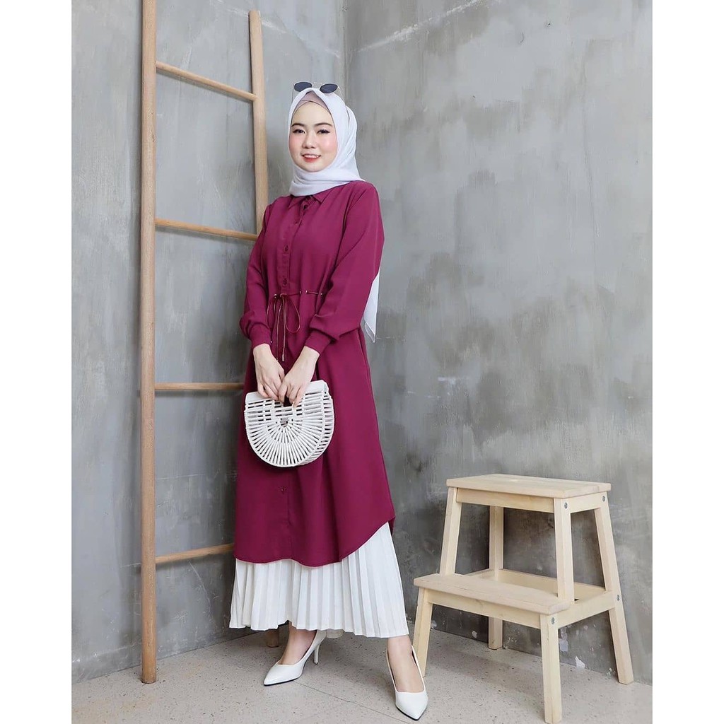  BAJU  TUNIK  MURAH NORAH TUNIK  AQ001 ATASAN WANITA MUSLIM 