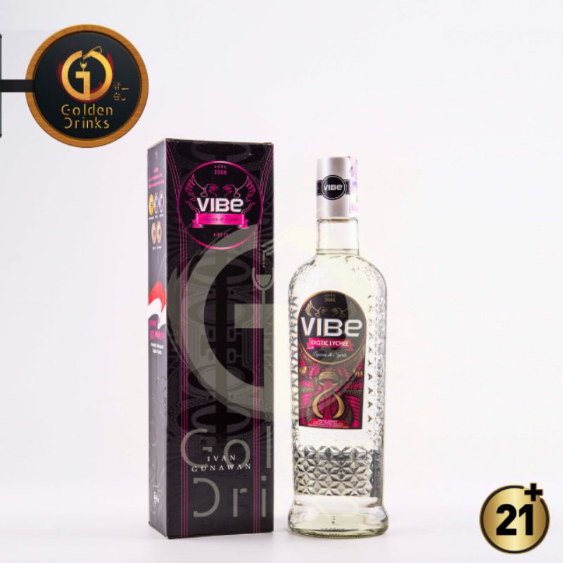 Vibe Exotic Lychee Liqueur Premium Series 700ml + FREE SLOKI