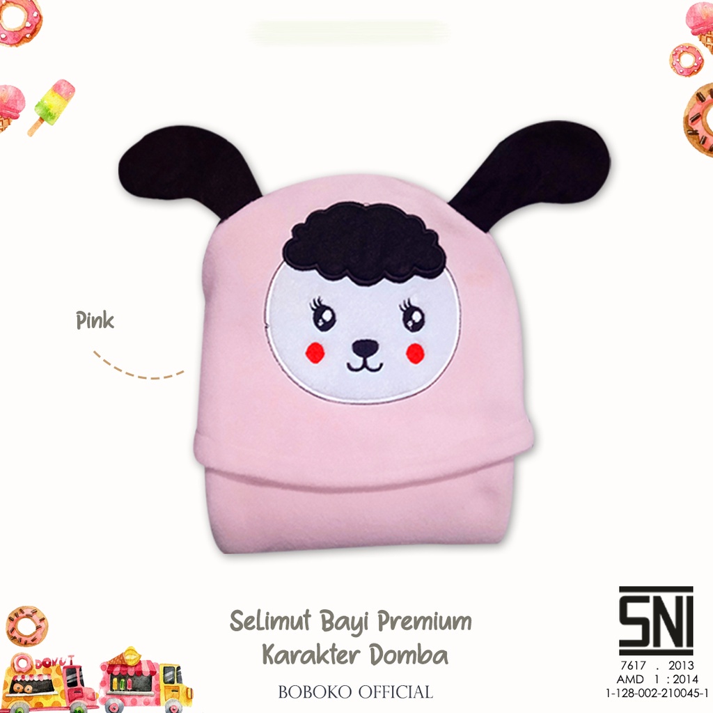 BOBOKO Selimut Bayi Karakter Domba Premium SLMT4
