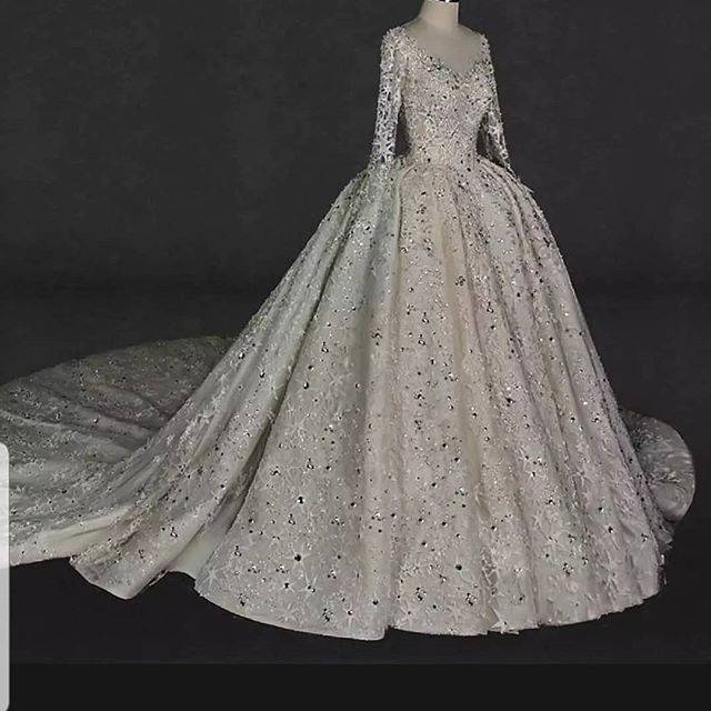 Gaun pengantin 3D - gaun prewedding import - Wedding dress import - baju pengantin hijab - bridal