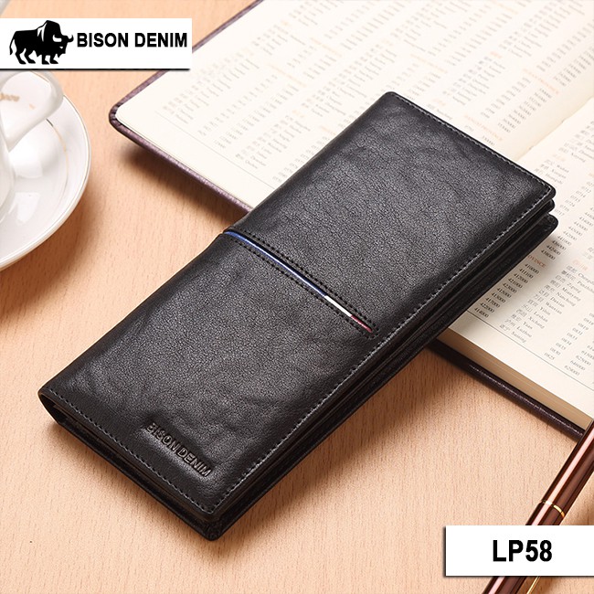 Bison Denim Dompet Panjang Pria Kulit Asli Premium Long Purse lp58