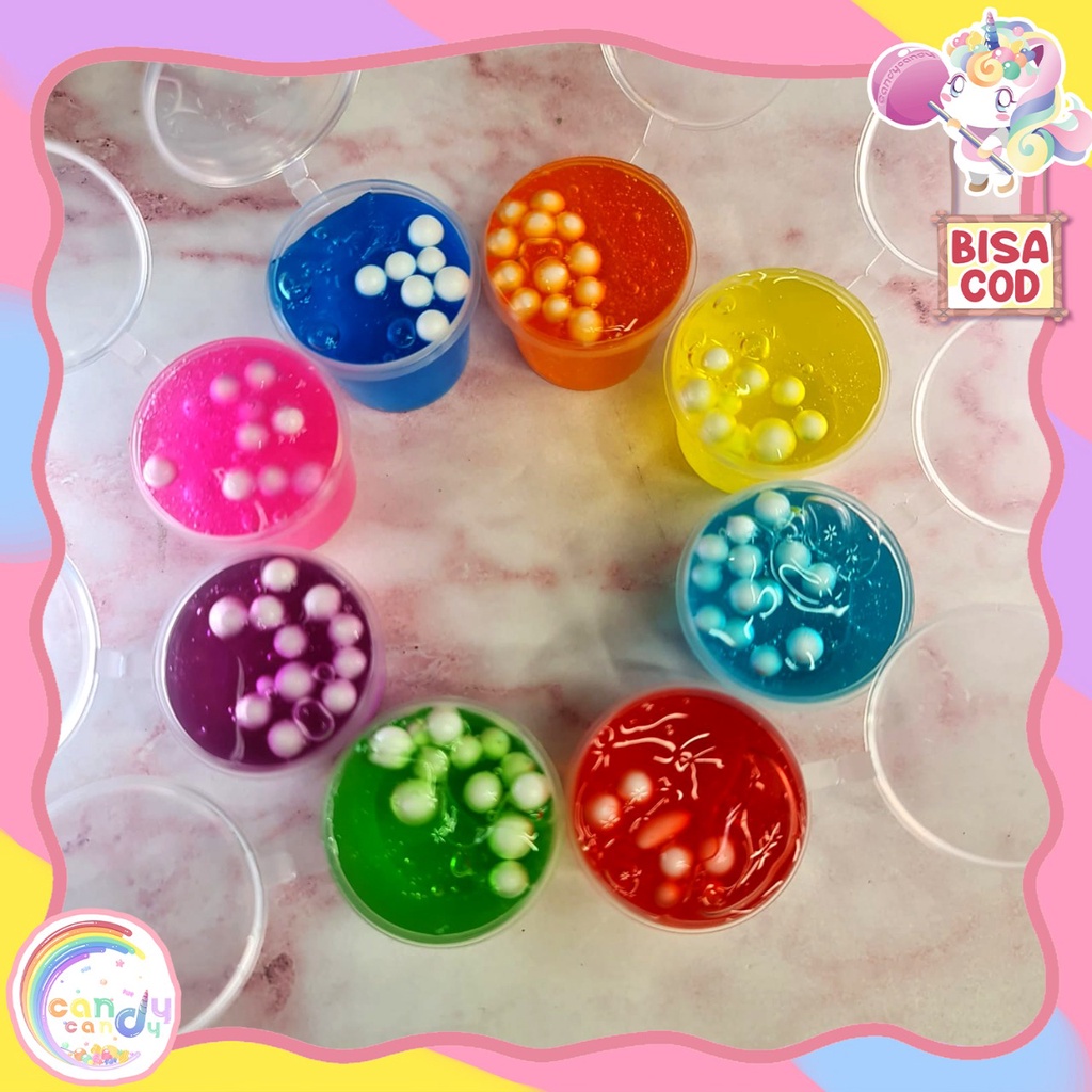 slime mini cup no label by candy tersedia harga grosir