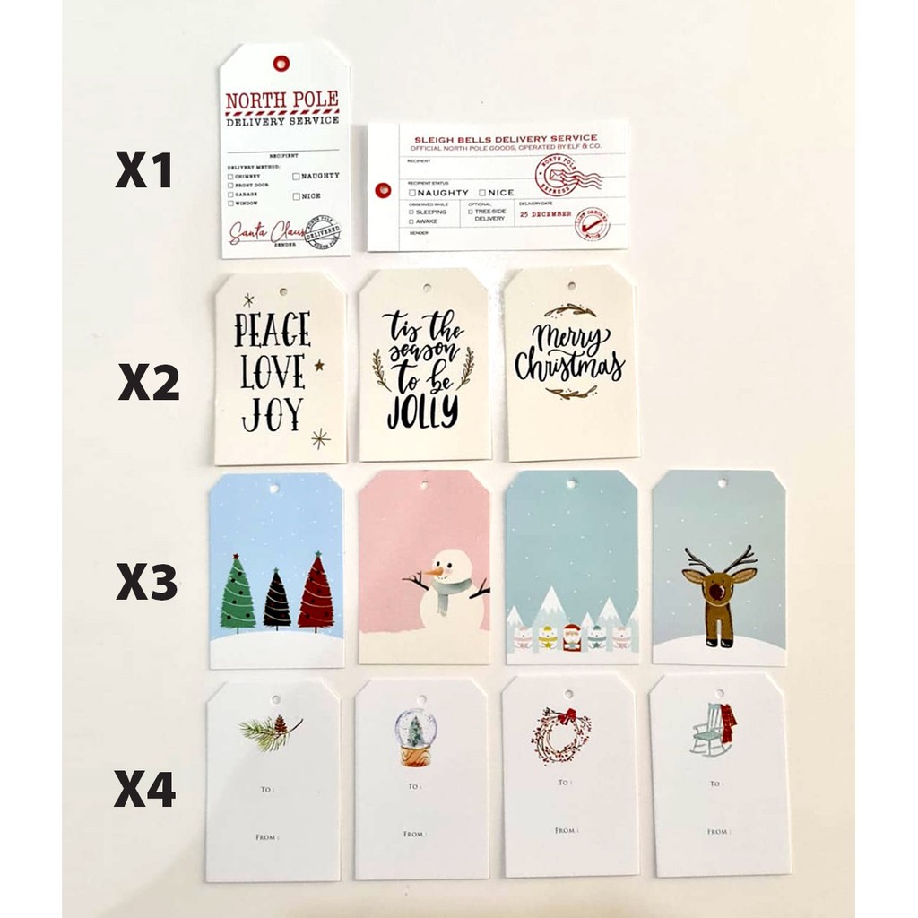 Hangtag / Gift Tag / Kartu Natal Mini / Christmas Card / Souvenir Kado