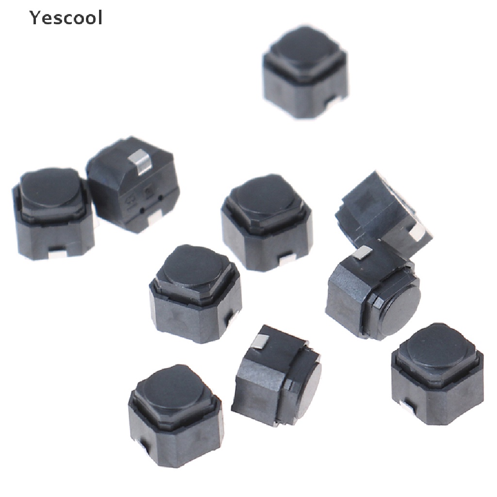 Yescool 10Pcs Tombol Saklar Sentuh Bahan Silikon Ukuran 6x6 X 5mm