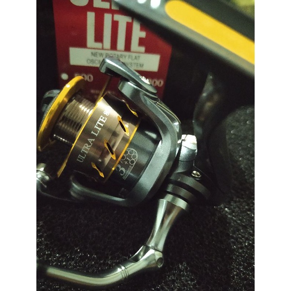 REEL RYOBI ULTRA LITE 800 NEW ROTARY FLAT OSCILLATION SYSTEM & POWER HANDLE