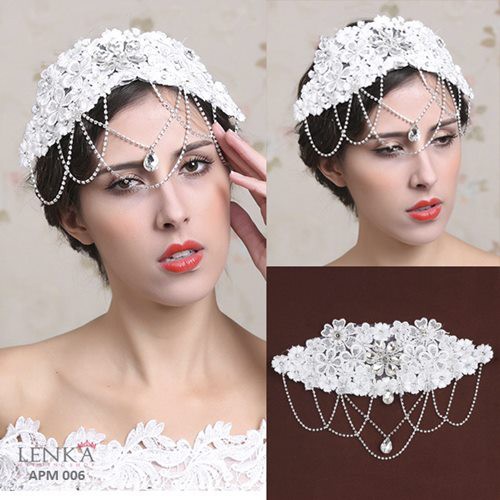 [SIAP KIRIM] AKSESORIS HEADPIECE PENGANTIN WEDDING PESTA RAMBUT APM006