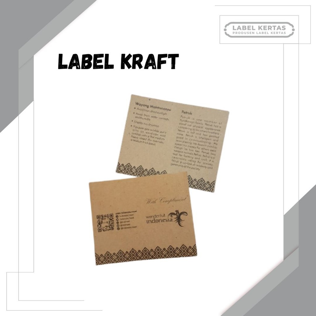 

LABEL KERTAS | LABEL KRAFT | HANGTAG KRAFT
