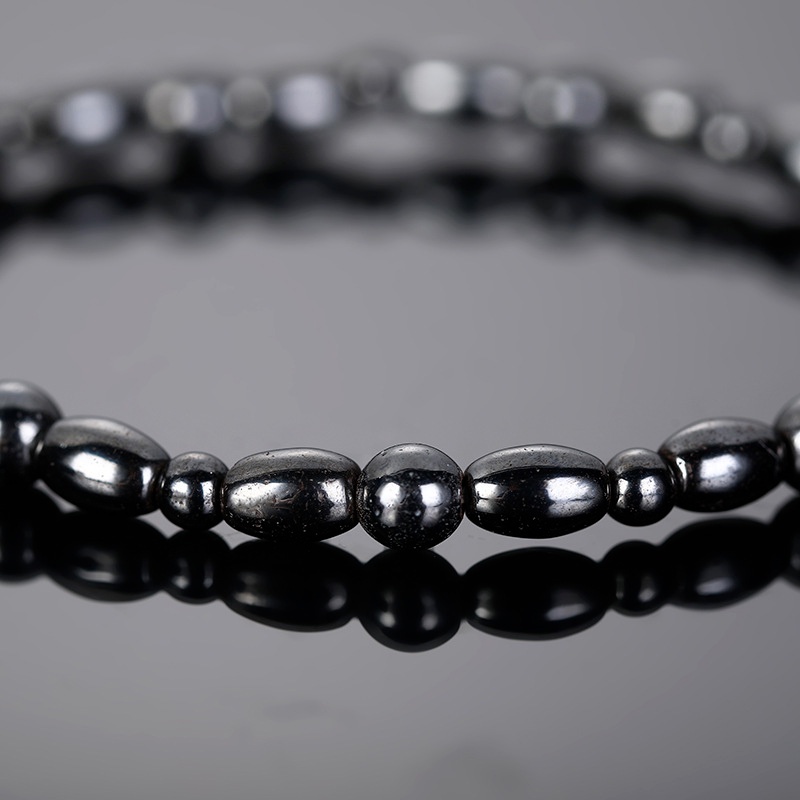 1 Pc Gelang Kaki Batu Hitam Magnetik Penurunan Berat Badan Untuk Pria Dan Wanita