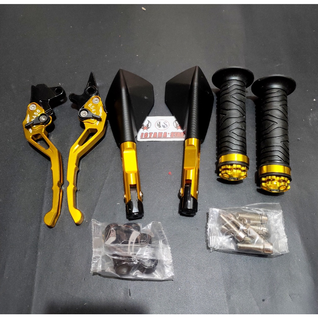 HANDLE REM SATU SET MOTOR HONDA BEAT KARBU VARIO LAMA VARIO TECHNO PLUS SPION TOMOK/EMAS