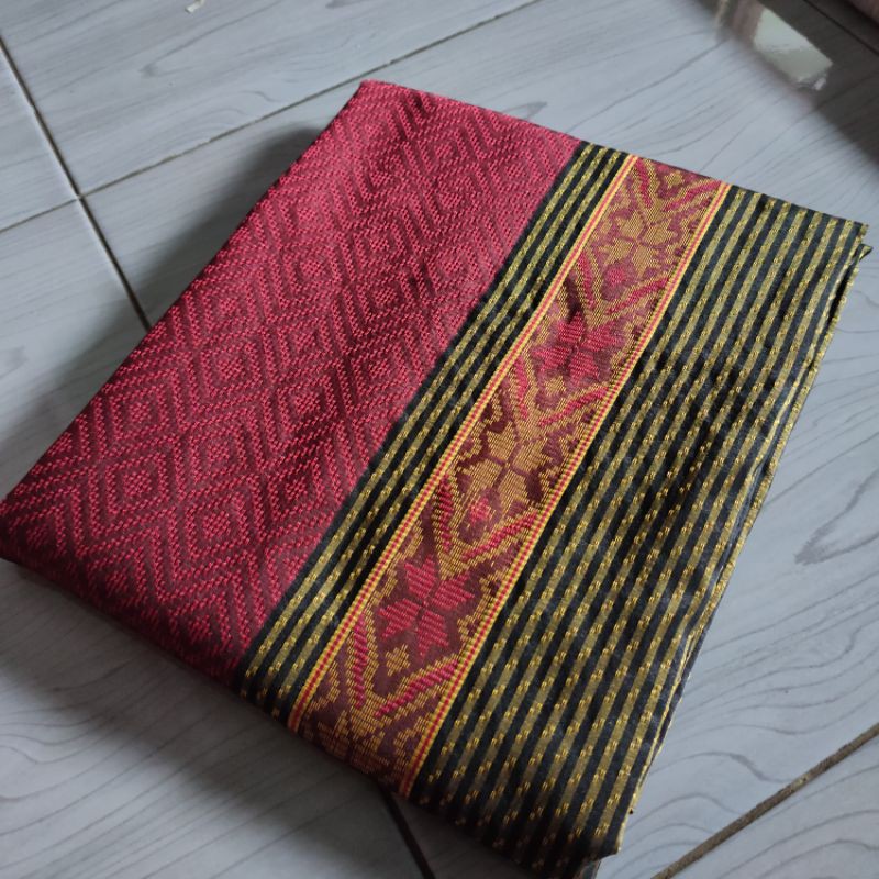 Songket Baron Merah | Tenun Songket Merah | Kain Songket Merah