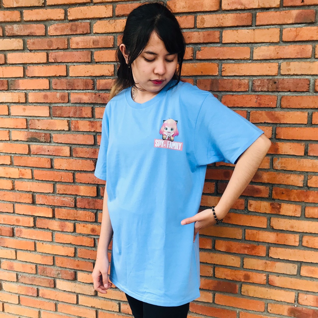 Tshirt Anya waku waku blue ANIME MANGA SPY X FAMILY UNISEX