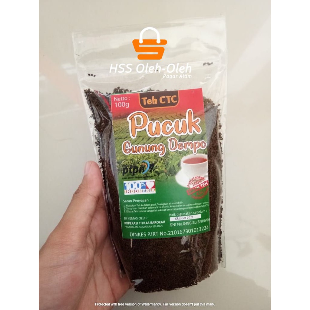 

Teh CTC pucuk Gunung Dempo Plastik Pagar Alam