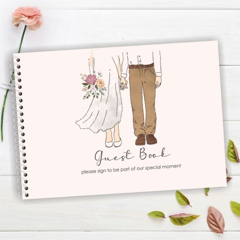

READY guest book buku tamu pernikahan acara pesta hard cover GB-13
