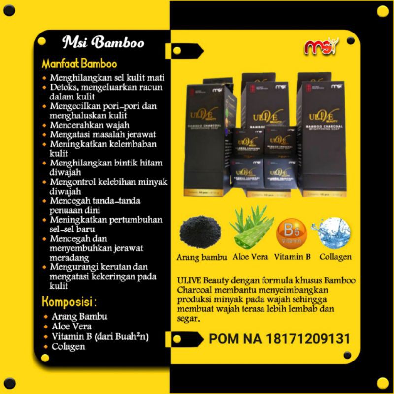 100% ORI || Sabun Bamboo || Ulive Beauty