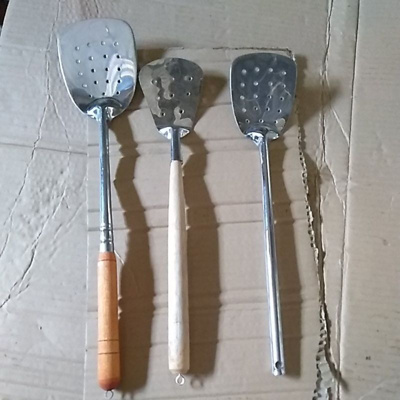 WAWAL / SOTHIL /SPATULA STEINLEESS STEEL GAGANG KAYU,GAGANG SETEINLEES STEEL