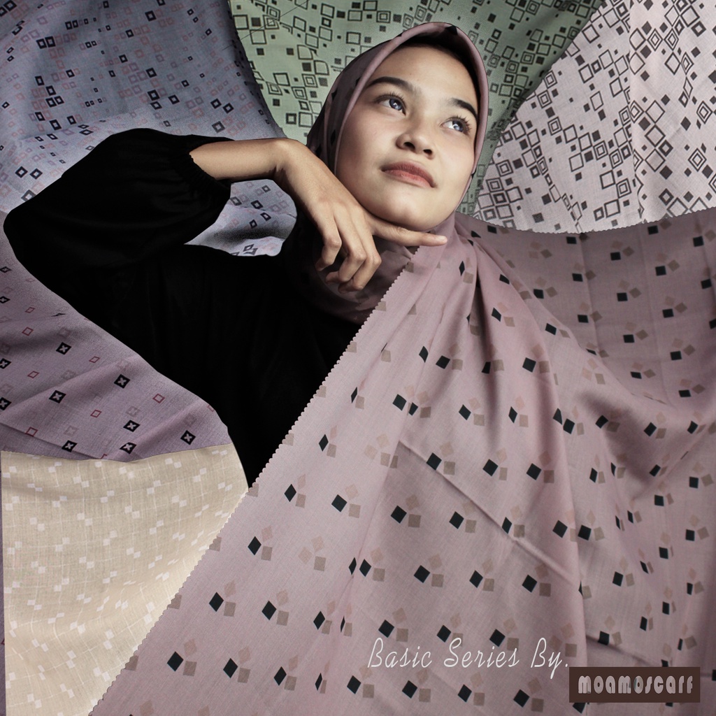 Kerudung Segi Empat 110x110 | Hijab Voal Premium | Jilbab Basic Series