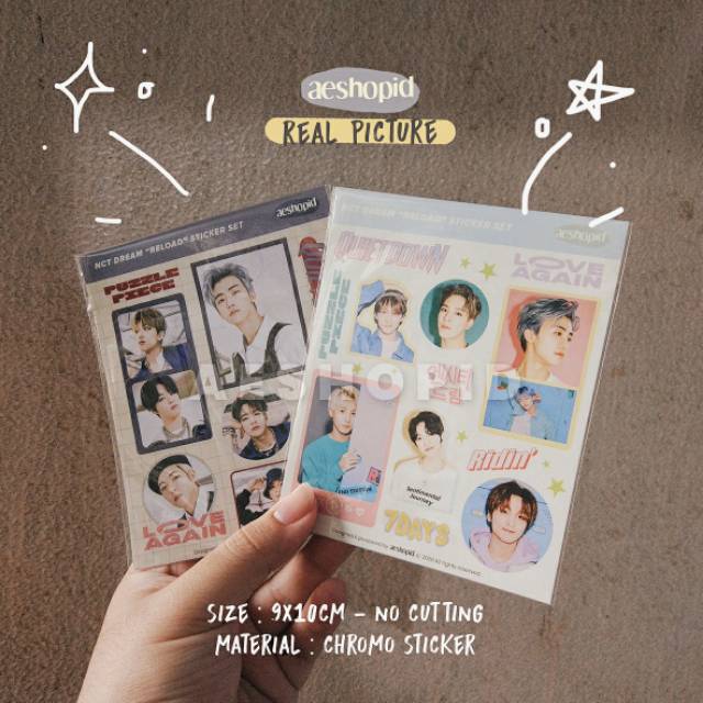 (NC-005) NCT DREAM Reload Decorative Sticker Set stiker kpop ridin rollin jaemin haechan jeno jisung