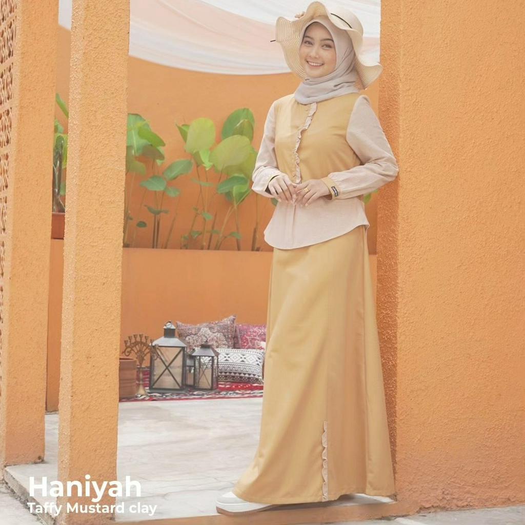 GAMIS KATUN UPMORE HANIYAH TAFFY MUSTARD, ROSE TAN, PATRICIAN PURPLE (COD)