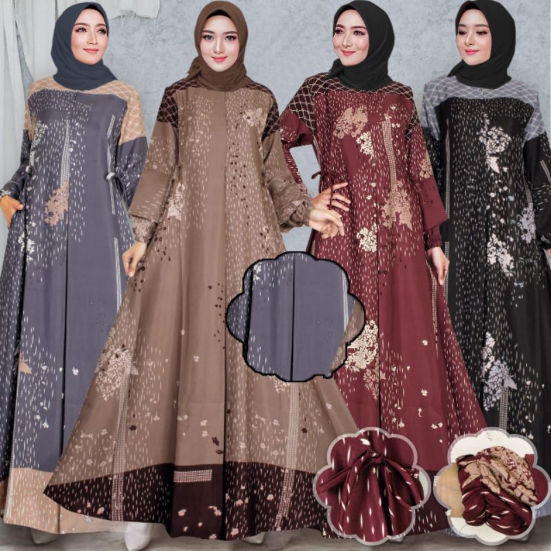 Gamis maxmara luxury / gamis motif / gamis formal kondangan