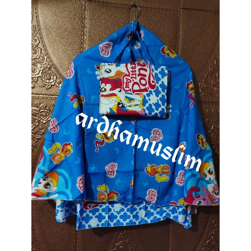 Mukena anak rayon Little Pony paud (3 -6 thn)