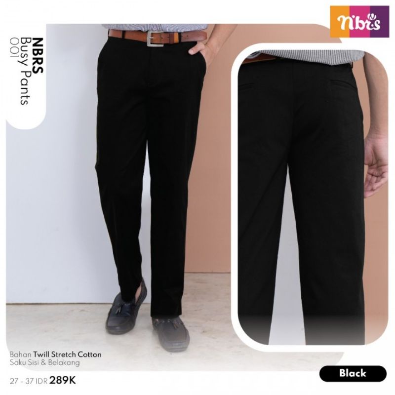 NBRS BUSY PANTS 001 BLACK