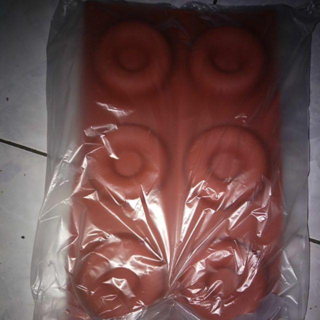 Cj Cetakan Silikon Kue Puding Donat 6 Cav