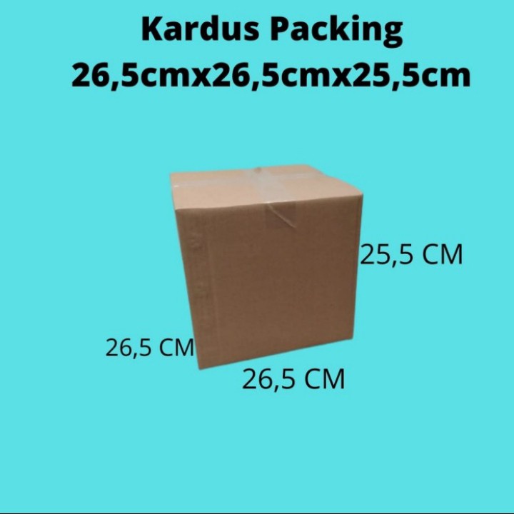 

KARDUS PACKING 26,5cm x 26,5cm x 25,5cm