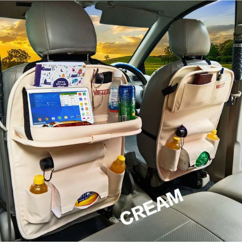 Car Seat Organizer  premium leather kualitas mewah