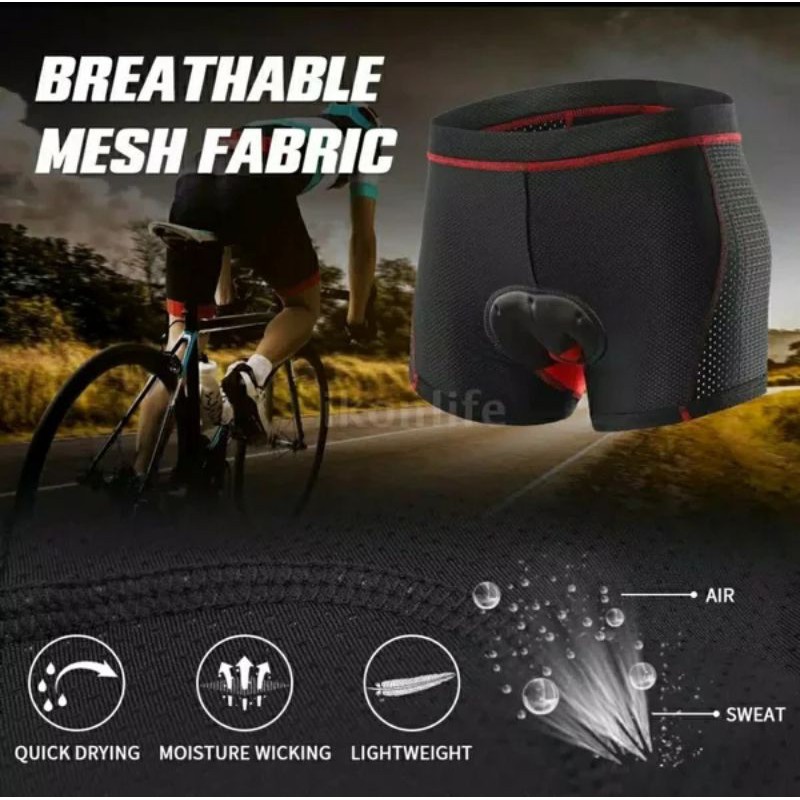 Celana Sepeda Padding Gel ARSUXEO