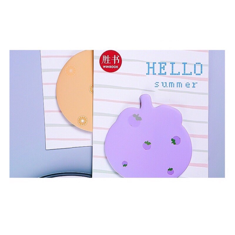 sticky note lucu bentuk buah-buahan