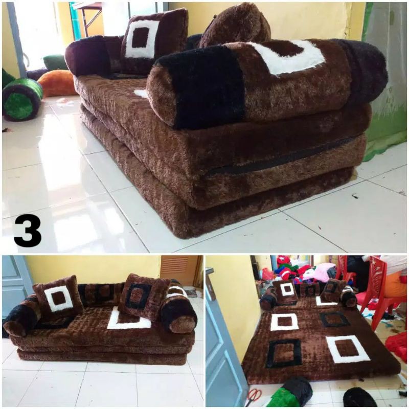 KASUR LIPAT 2 IN 1 KARAKTER BULU RASFUR