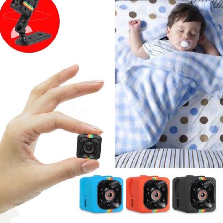 SPY CAMERA MINI SQ11 NIGHT VISION / KAMERA PENGINTAI CCTV / WIFI FULL HD 1080P SUPPORT [Sdj31au22ᴷ]
