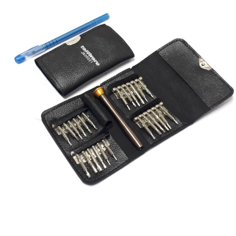 OBENG SET 25 IN 1 MODEL DOMPET - OBENG HANDPHONE.LAPTOP DLL 6025