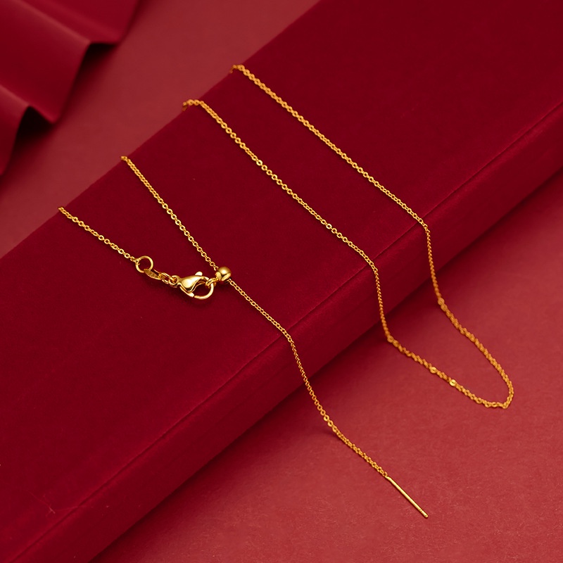 Kalung Rantai O-word Gold plated 24K Gaya Bangkok Untuk Wanita