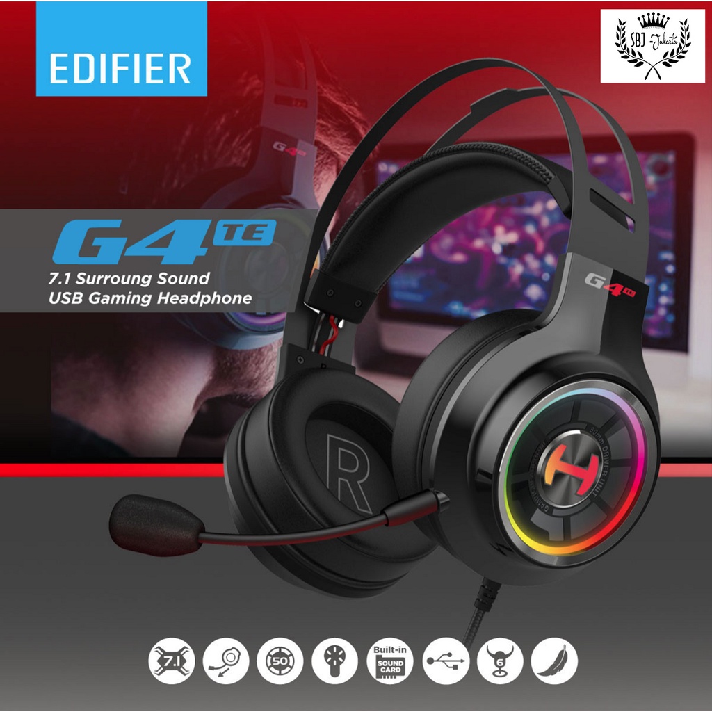 HEADPHONE GAMING MULTIFUNGSI HECATE G4 TE HEADSET Headphone 7.1 SURROUND 50mm NdFeB driver TUNED for E-SPORT