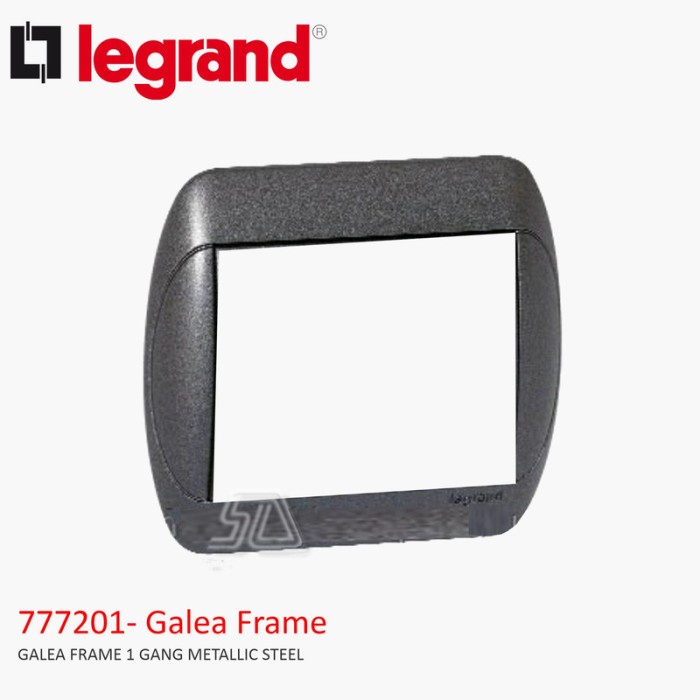 LEGRAND GALEA FRAME 1 GANG METALLIC STEEL