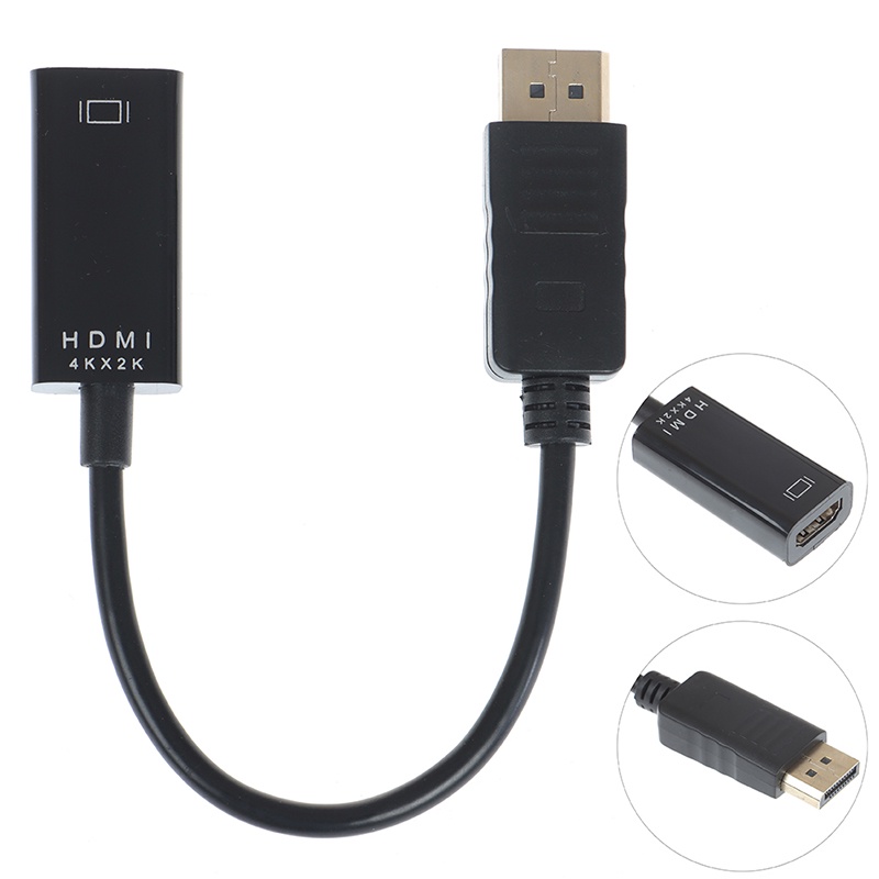 Adaptor Konverter Video 4k Displayport DP Ke HDMI 1080P