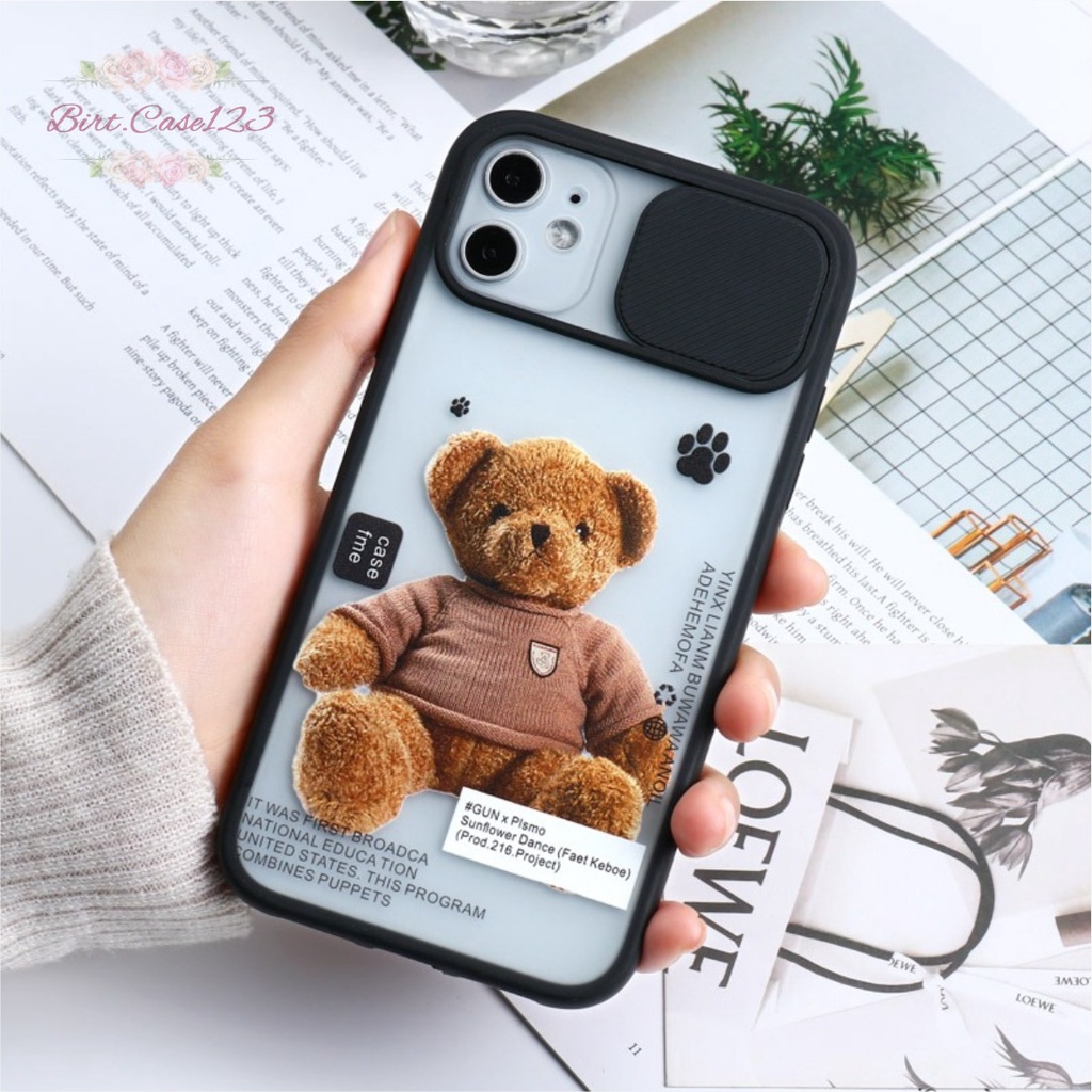 SOFTCASE SLIDE KAMERA BEAR OPPO VIVO SAMSUNG XIAOMI REALME IPHONE ALL TYPE BC6428